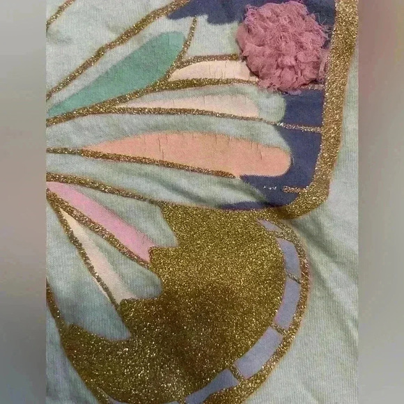 Carter’s Butterfly Shirt Girls Kids Size 4T Blue - Picture 2 of 5